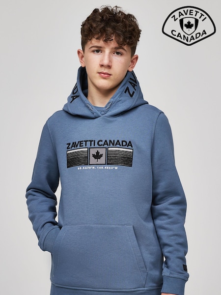 Zavetti Canada Blue Junior Ovello Over The Head Hoodie (F91332) | R$ 495