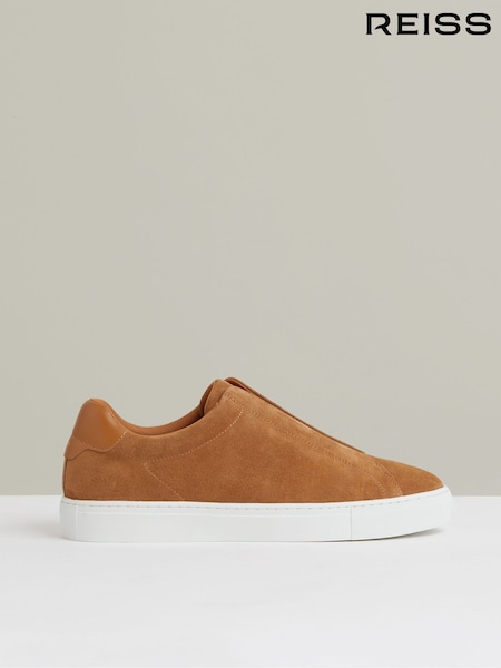 Reiss Tan Brown Emil Trainers (F91373) | €195