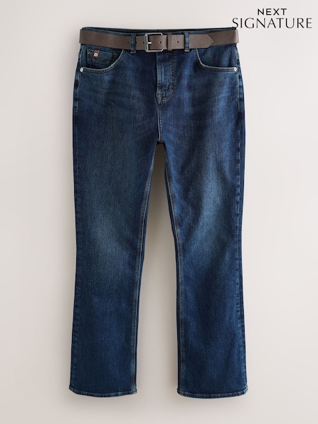 Blue Bootcut Signature Belted Jeans (F91437) | €60