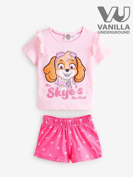 Vanilla Underground Girls Paw Patrol Skye Short Sleeve Leg 100% Cotton Pyjamas Set (F91442) | ‏109 د.إ.‏ - ‏ 116‏ د.إ.