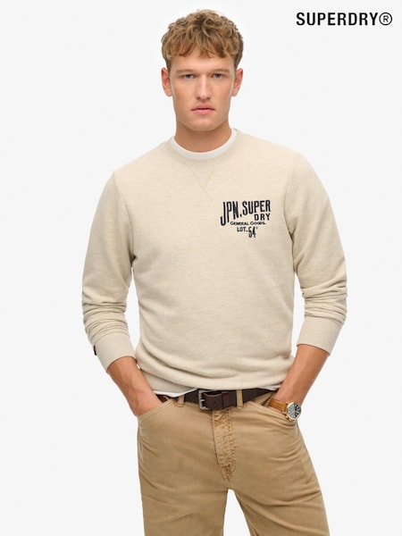 Superdry Nude Workwear Appliqué Sweatshirt (F91507) | R$ 545