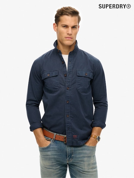 Superdry Military Long Sleeve 100% Cotton Shirt (F91509) | €84