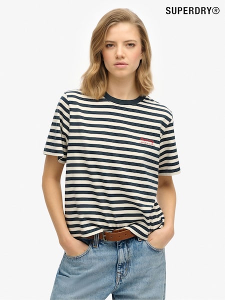 Superdry Light Blue Country Club Plain T-Shirt (F91524) | kr448