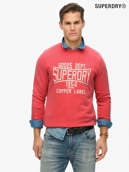 Superdry Vintage Wash Relaxed Crew 100% Cotton Sweatshirt (F91535) | 3 004 грн