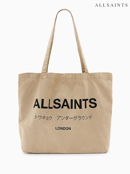 AllSaints Brown Undrground Acid Tote Bag (F91578) | €46