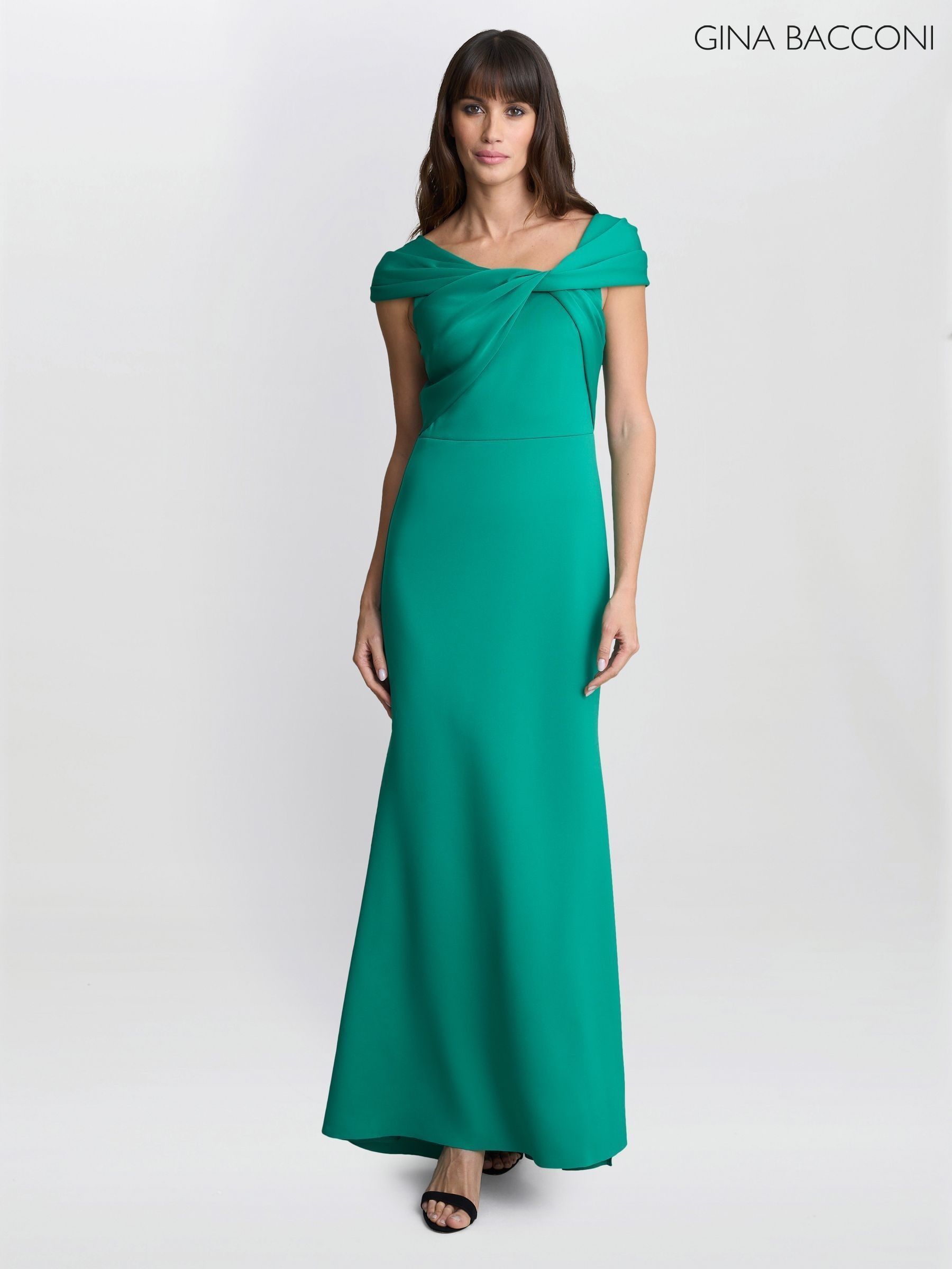 【海外限定】GinaBacconi ドレス☆Green Roxanna Sleeveless Shi NEW ARRIVALS – Chalk Gazelle Boutique