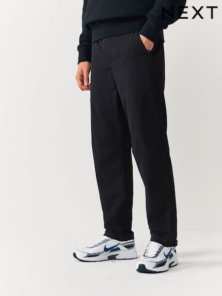 Black Straight Fit Cargo Trousers (F91698) | R$ 430