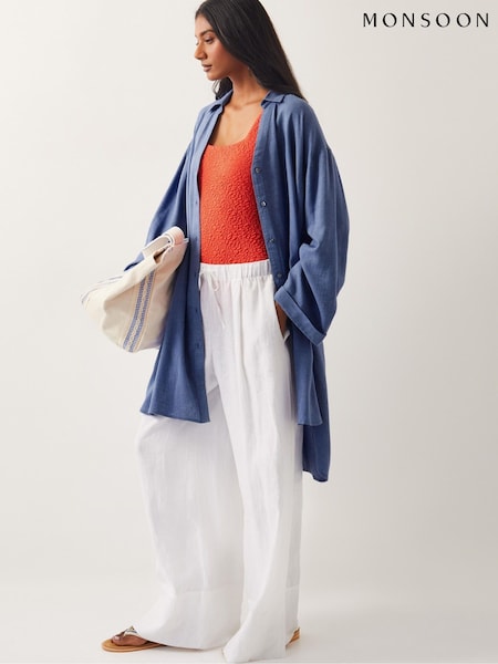 Monsoon Blue Esme Beach Shirt Dress (F91719) | $96