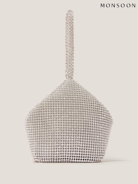 Monsoon Silver Zola Mini Rhinestone Bag (F91740) | 2,704 UAH