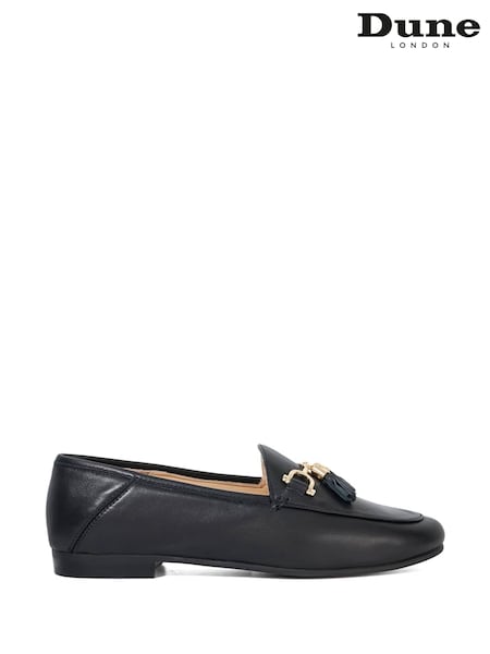 Temno siva črna - Dune London Flexible Sole Graysons Tassel Leather Loafers (F91797) | € 117