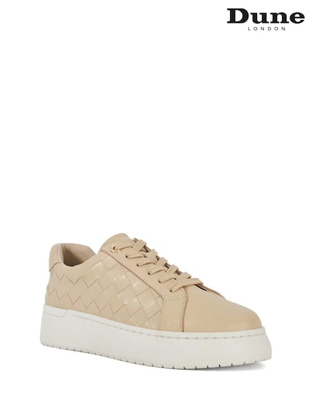 Dune London Emmee Woven Lace Up Sport Trainers (F91802) | € 130