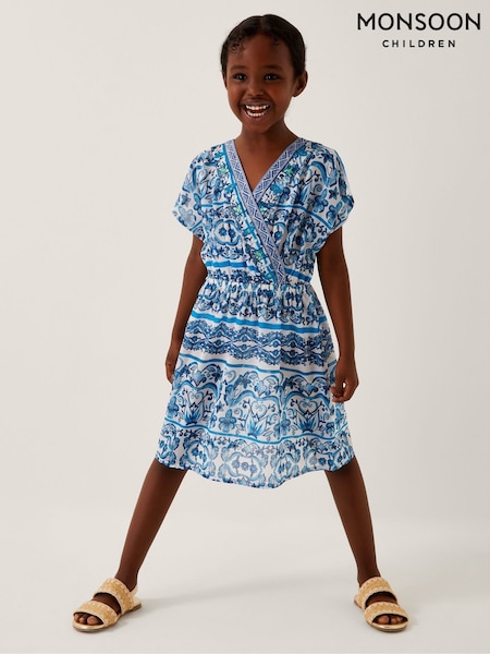 Monsoon Ornate Floral Print Kaftan Dress (F91832) | €41 - €47