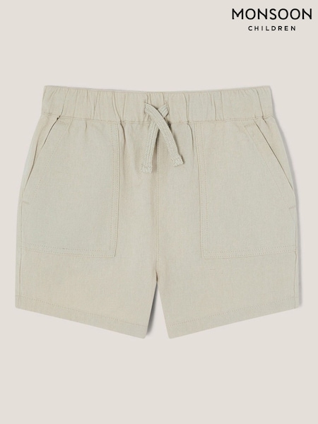 Monsoon Grey Plain Drawstring Shorts (F91853) | 109 QAR - 119 QAR