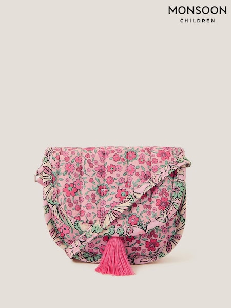 Monsoon Pink Floral Quilted Cross-Body Bag (F91858) | €20