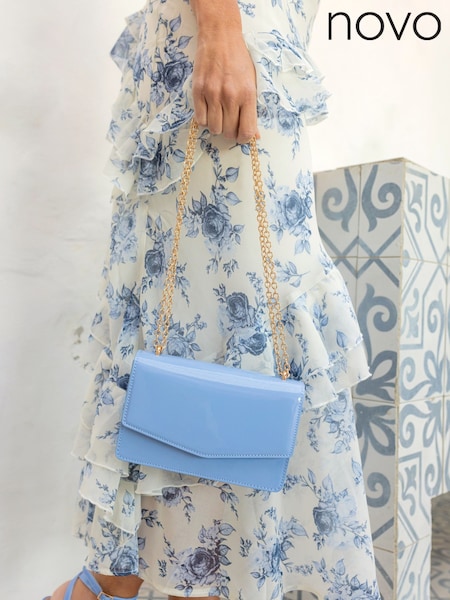 Novo Blue Arianna Chain Shoulder Bag (F92025) | kr485