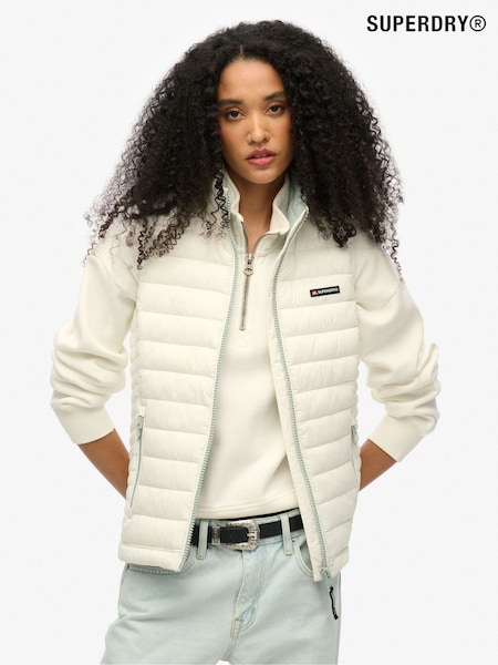 Superdry Cream Fuji Lite Padded Gilet (F92295) | SGD 145