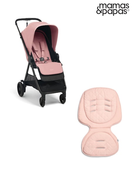 Mamas & Papas Peony Pink Libro Stroller & Reversible Graphite Liner Bundle (F92361) | €367
