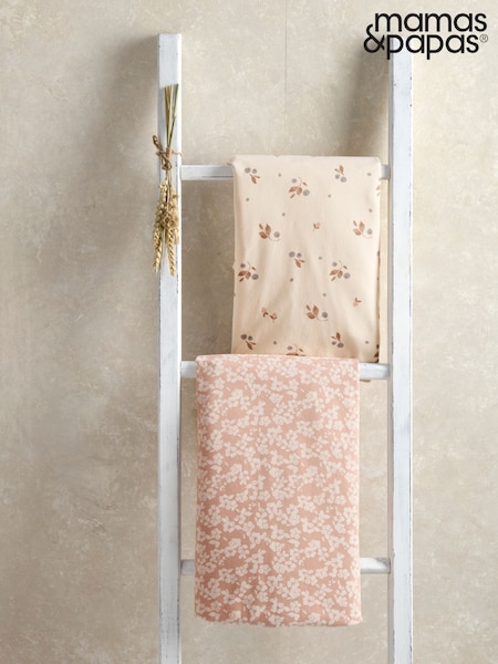 Mamas & Papas Berry Twin Pack Cotbed Fitted Sheets (F92366) | €39