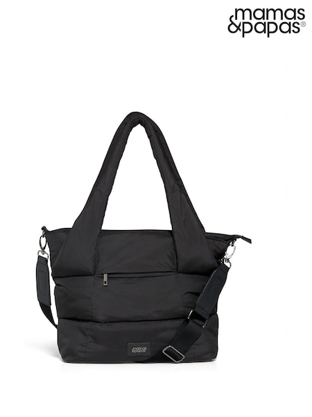 Mamas & Papas Black Quilted Tote Bag (F92397) | €108