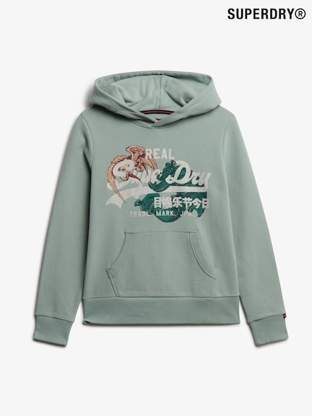 Superdry Green Vl Tokyo Relaxed Hoodie (F92429) | R$ 545