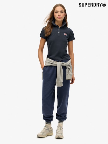 Superdry Blue Ath Essential Graphic Print Polo Shirt (F92461) | R$ 295