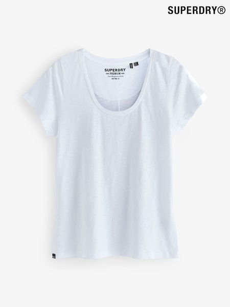 Superdry White Studios Scoop Neck T-Shirt (F92466) | €30