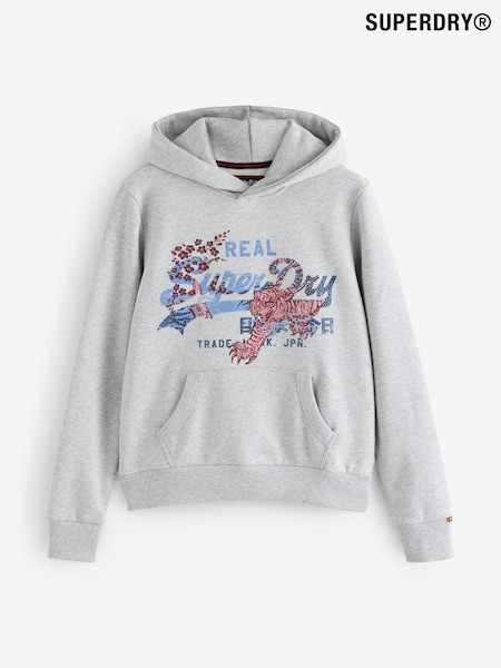 Superdry Grey Vl Tokyo Relaxed Hoodie (F92477) | R$ 545