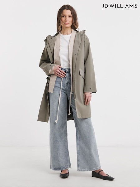 JD Williams Sage Rubberised Raincoat (F92515) | €92