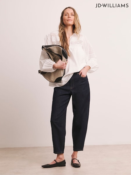 JD Williams Blue Barrel Leg Jeans (F92525) | €58