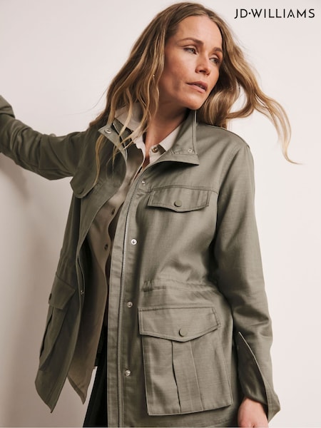 Anthology By JD Williams Green Washed Utility Jacket (F92541) | €99