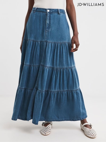 JD Williams Soft Denim Maxi Skirt With Tencel TM Lyocell (F92544) | 64 €