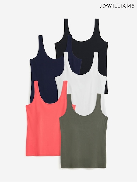 JD Williams Vests 5 Pack (F92547) | 253 LEI