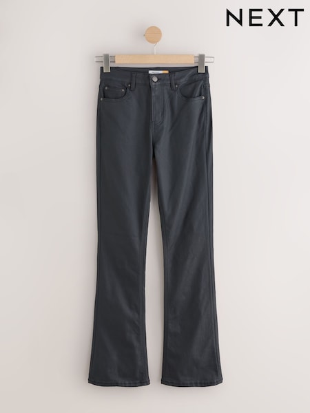 Black Coated Bootcut Jeans (F92608) | €32