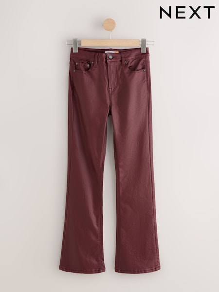 Berry Red Coated Bootcut Jeans (F92626) | €32