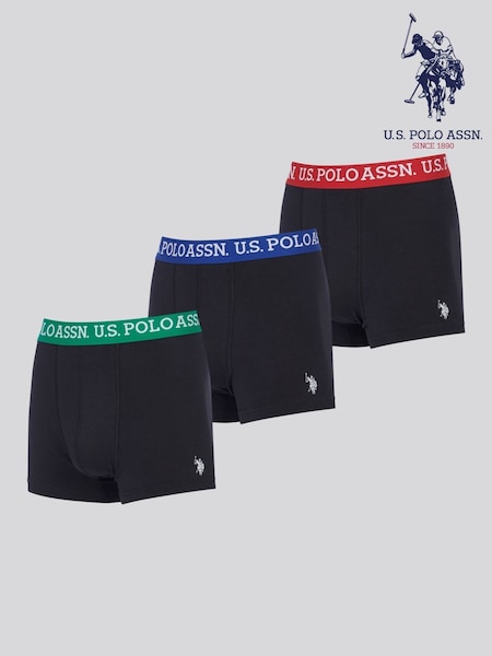 U.S. Polo Assn. Mens Contrast Waistband Boxer Shorts 3 Pack (F92846) | €40