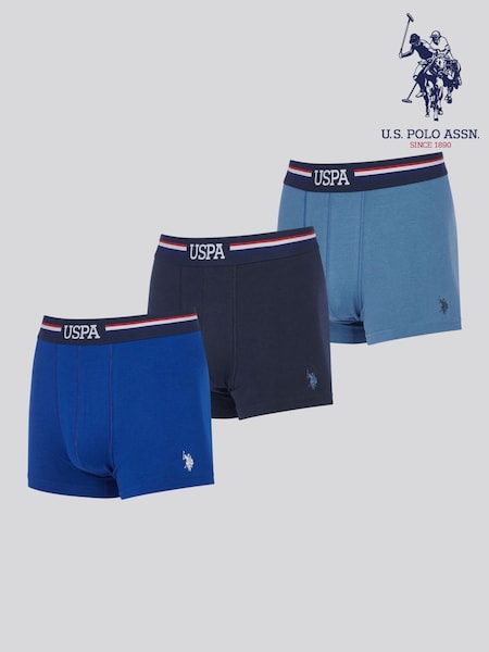U.S. Polo Assn Mens Branded Stripe Boxer Shorts 3 Pack (F92866) | €40