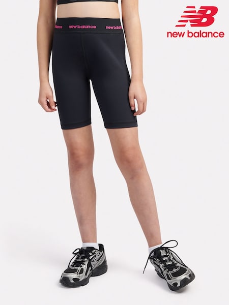 New Balance Black Girls Harmony High Rise Sport Cycle Shorts (F92890) | €33 - €39