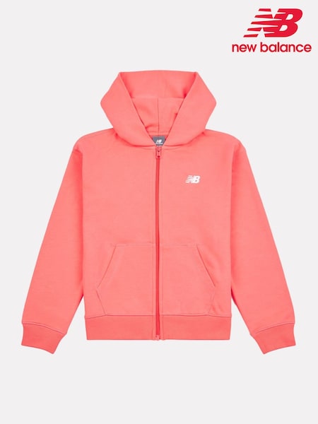 New Balance Red Light Kids French Terry Small Logo Hoodie (F92897) | ₪251 - ₪302