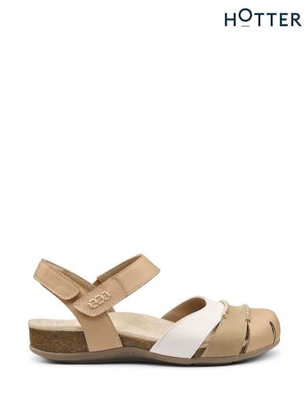 Hotter Brown Wide Fit Denali Touch-Fastening Sandals (F93010) | €108