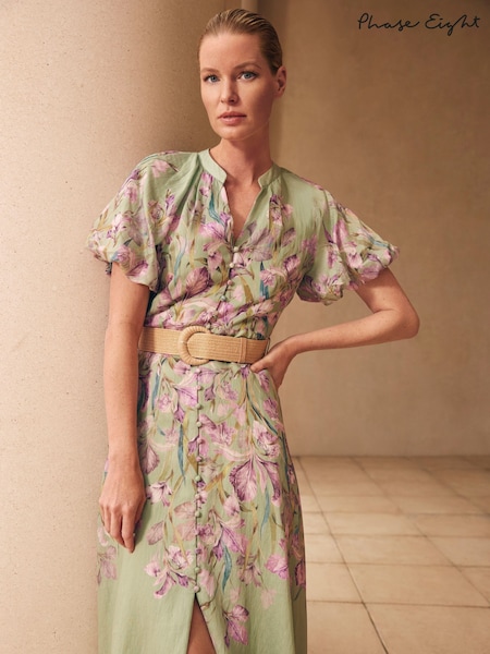 Phase Eight Green Amalie Floral Dress (F93030) | 10,754 UAH