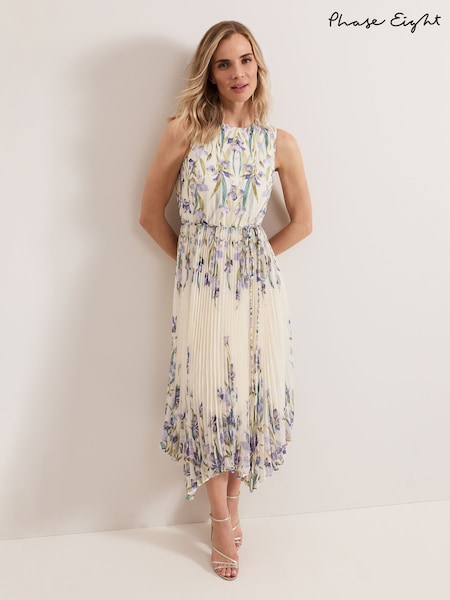 Phase Eight Cream Georgiana Dress (F93031) | 836 QAR