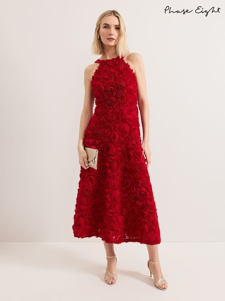 Phase Eight Red Angeline Midaxi Dress (F93041) | €637