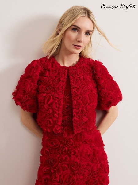 Phase Eight Red Angeline Jacket (F93047) | 985 QAR