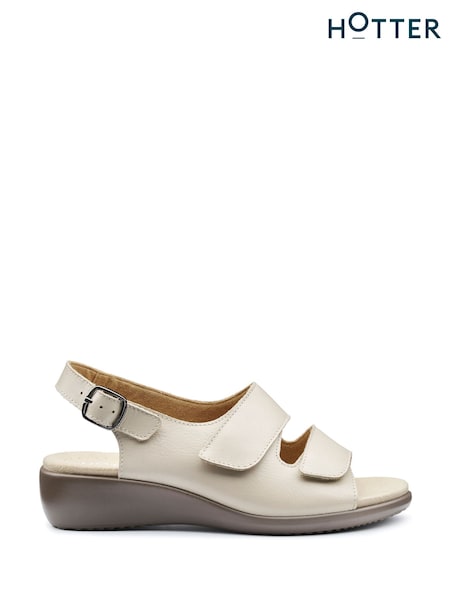 Hotter Natural Regular Fit Easy II Touch Fastening Sandals (F93076) | €101