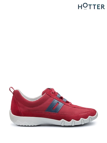 Hotter Red Wide Fit Leanne II Lace-Up Shoes (F93117) | €127