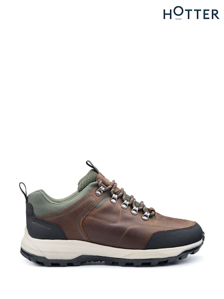 Hotter Brown Regular Fit Mission WP II Lace-Up Shoes (F93140) | €140