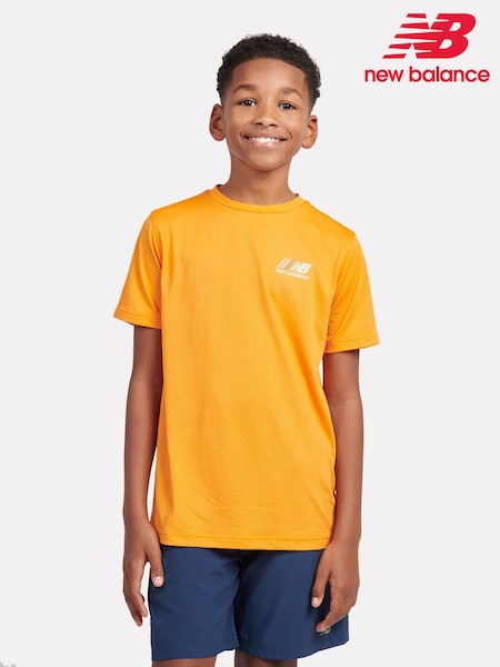 New Balance Orange Kids Athletics T-Shirt (F93171) | €33 - €39