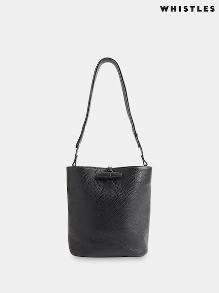 Negru - Geantă Whistles Cleo Toggle tip găleată (F93195) | 1,005 LEI