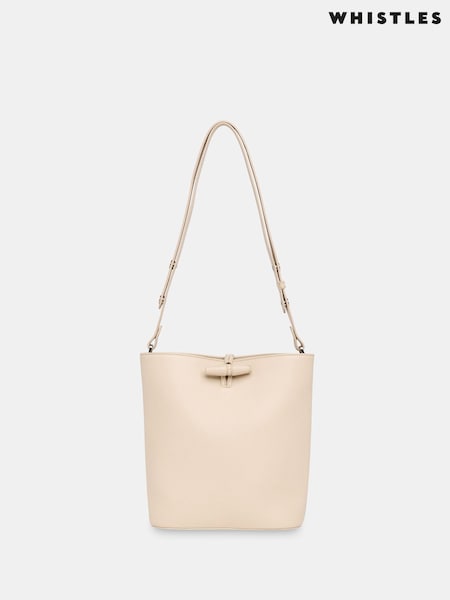 Cream - Whistles Cleo Toggle Bucket Bag (F93198) | € 178