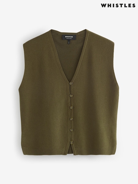 Whistles Green Bailey Button Through Tank (F93209) | R$ 840
